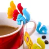 Thés Outils Mignon Escargot Écureuil Forme Silicone Thé Sachet Titulaire Tasse Tasse Sachet De Thé Clip De Bonbons Couleur Cadeau Ensemble Bon 5 Couleurs SN2319