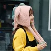 Berets Dinosaur Beanie Hat Female Winter Funny Cute Knitted Hats Woolen Warm With Moving Ears Earmuffs Gift Home Outdoor 2022