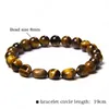 Ronde Forme Aléatoire Pierres Naturelles Bracelet Oeil De Tigre Améthystes Pierre Rouge Cristal Perles Bracelets Femmes Hommes Bijoux