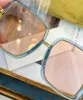 Oversized Sunglasses for Men Women 0903 Gold Blue Pink Lens Retro Glasses Occhiali da Sole Fashion Sunglasses With Box335d