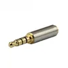 Connectors Gold 2.5 mm Male to 3.5 mm Female audio Stereo Adapter Plug Converters Headphone jacks