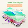 Eye Protection Green Light Tempered Glass For iPhone 15 14 13 12 Pro Xs Max Xr Full Cover Cell Phone Screen Protector Glass with retail box