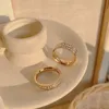 2021 أفضل بيع خاتم الزواج Sparklinng المجوهرات الفاخرة الفولاذ المقاوم للصدأ عالية الجودة الذهب الوردي ملء كريستال حزب النساء الرجال خاتم الخطوبة خواتم لمحبي هدية