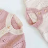 Höst Baby Sweater Spädbarn Barntröja Stickad Multi-Color Coat Shirt All-Match Cardigan 210515