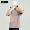 IEFB мужская весенняя летняя корейская свободная сплошная цветная буква дизайн персонализированная футболка для мужчин причинные тройники 9Y5859 210524