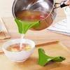 NEWSilicone Anti-spill Drain Kitchen Accessories Pans Round Rim Deflector Liquid Funnel Soup Diversion Mouth Cooking Tools RRD11683