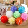 100pcs multi färger 8g / 15g / 20g / 30g Badborstar Dusch Sponge Pouf Loofahs Nylon Mesh Brush Scrubbers Ball Mesh-Bath Showroom Svampar