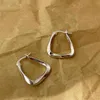 2021 nuovi orecchini a cerchio rotondi in metallo coreano per le donne moda carino oro argento colore punk orecchino di fascino gioielli minimalisti Brincos