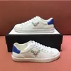 Men Women Casual Shoe Designer Shoes Christmas Classic White Sneaker Stripe Canvas Splicing Sneakers Animal Embroidery Trainers With box