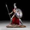 EUROPE Vintage Home Decor Sparta Estátuas Modelo de Armadura Miniaturas Spartacus Guerreiro Estatuetas Sala de estar Decoração 211105