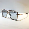 Homens de alta qualidade popular modelo M seis óculos de sol metal vintage estilo de moda óculos de sol quadrado sem moldura UV 400 lente com caixa caixa clássica estilo
