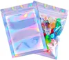 1000 stuks opbergzakken holografische verpakking Mylar Bag voor voedselopslag (regenboogkleur, 3 x 4 inch)