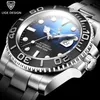 LIGE Design GMT Men Watches Luxury Sapphire Automatic Mechanical Watch Men 100m Waterproof Sport Clock reloj hombre+Box 210527