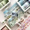 8 adet Fantezi Dream Serisi Washi Bant Seti DIY Scrapbooking Sticker Etiket Maskeleme Bant Okul Ofis Arzı