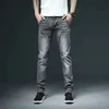 2021 Nieuwe 7 Kleur Mannen Stretch Skinny Jeans Mode Casual Slim Fit Denim Broek Mannelijke Blauw Groen Zwart Khaki Witte Broek Mannelijke X0621