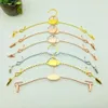 DHL 300pcs Colored Metal Lingerie Hanger with Clip Bra Hanger and Underwear Briefs Underpant Display Hangers EE