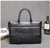 luxurys Leather Briefcase High Qaulity Men Handbags Male Business Office A4 Laptop Bag designer Travel Tote