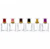 1.7OZ lege parfumflesjes vierkant, 50 ml heldere glazen spray fles fijne mist verstuiver voor parfums aromatherapie SN4042
