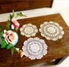 2021 Nieuwe 30piece Handgemaakte Haakpatroon 3 Ontwerpen Gehaakte Doilies Cup Pad Matten Tafelkleed Coasters Ronde wijzerplaat 20cm Custom Colors