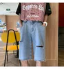 Herenjeans m-5xl 2022 heren gescheurd korte kleding bermuda denim shorts ademende mannelijke mode plus size mannen xxxxxl