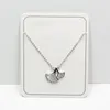 JrSr 100%925 Sterling Silver Fritillary Ginkgo Leaf Pendant Necklace 2021 Woman DIY Jewelry Valentine Day Gift Chains