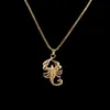 Pendant Necklaces 2022 Animal Alloy Scorpion Hiphop Rock Men Gold Chain NecklacesPendant For Fashion Jewelry