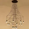 Designer ljuskrona belysning modern för levande matsal sovrum nordiskt trådflöde lobby trappa loft kök hängande lampor pend297j