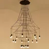 Designer Kroonluchter Verlichting Modern Voor Wonen Eetkamer Slaapkamer Nordic Draadstroom Lobby Trap Loft Keuken Hangende Lampen Pend252T