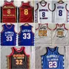 Mcdonald All American Basketball Jersey 8 33 Bryant 22 Anthony 32 Davis 20 Jack Nero Blu Bianco Rosso cucito