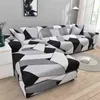 Elastic Sofa Cover for Living Room Geometric Couch Pets Corner L Shaped Chaise Longue Slipcover Universal Case Floral 211116