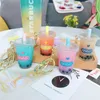 Yaratıcılık Güzel Yağlı İnci Sütlü Çay Kupası Ana Zincir Kız Kalp Kolye Kişilik Çantası