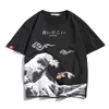 Rolig grafisk T-shirts för män Japanska Causal 100% Bomull Anime Print Tops Oversized 5XL O-Neck Loose Tees Kläder 210601