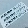 1x ABS New Chrome Car Xdrive Logo Emblem Sticker X Drive 20i 25i 28i 30i 35i 40i 48i 50i for BMW x1 x3 x4 x5 x643505888