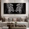 canvas painting Animal lion room decor picture print poster wall art Paintings Modular artwrok