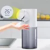 Automatyczny dozownik mydła piankowego z temperaturą wyświetlacz LCD Akumulator bezdotny pompki dezynfekcyjne do łazienki Kuchnia 211206
