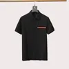 Prad Polo Man Fashion Mens Poloshirt Top Top Toe Tee Forteve For-Shirts Designer Shape Tees повседневная черная белая футболка роскошные простые футболки для мужчин