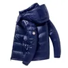 Mäns Varm Jacka Glänsande Vinter Coat Hood Vit Duck Down Brand Avtagbar Hatt Parka Man Overcoat Termisk Puffer Jacka Män 211129