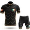 Racing sets heren Ierland fietsentruien korte mouwpak uniform zwarte fiets kleding slijtage ropa ciclismo maillog