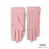 Vijf vingers handschoenen Winter Duitse fluwelen dames buiten warmte en dikke touchscreen kunnen worden geïnstalleerd met verwarming plakken koud