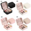 Storage Box Travel Jewelry Boxes Organizer PU Leather Display Storage Case Necklace Earrings Rings Jewelry Holder Gift Case Boxes SEA Shipping DAP196