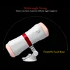 Meselo Double Gaten Mannelijke Masturbator Vibrator Realistische Vagina Anale Speeltjes Voor Mannen Handsfree Verwijderbare Sucker Penis Trainer Y201118