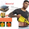 LANFEI Men Sweat Sauna Shirt Waist Trainer Thermo Shapewear Neoprene Male Slimming Body Shaper Weight Loss Zipper Tank Tops