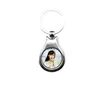 sublimation metal blank heart style keychains custom your picture and print logo Thermal transfer key chain wholesale