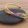 2020 Nouvelle mode Bracelets de manchette de luxe pour femmes colorées strass ouvertes bracelets fins bijoux de vacances meilleur cadeau de mariage Q0717