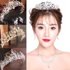 Lyxbröllop Bride Crystal Tiara Handgjorda Rhinestone Crown Women Girl Headband Headpeice Hår Smycken Tillbehör LB