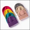 Beanie / SKL-petten hoeden hoeden, sjaals handschoenen mode-accessoires visr18 kleuren herfst winter effen kleur acryl mutsen voor man en vrouw un