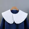 Papillon Camicia da donna Colletto finto Scialle Avvolgente Camicetta femminile Collana con cravatta staccabile Top Maglione decorativo