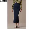 Mulheres Emagrecimento Alto Cintura Bodycon Inverno Moda Primavera Senhoras Jupe Escritório Desgaste Faldas Saias Pencil Skirt Roupas 210416