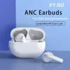 ANC Bluetooth hörlurar Aktiv bullerreducering TWS trådlös stereohörlurar Trevligt produkthuvud med laddningslåda XY-50