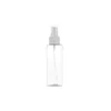 Transparent Plastic Bottle PET Refillable White Mist Spray Atomizer Empty Cosmetic Packaging Container 100ML 120ML 150ML 200ML 250ML